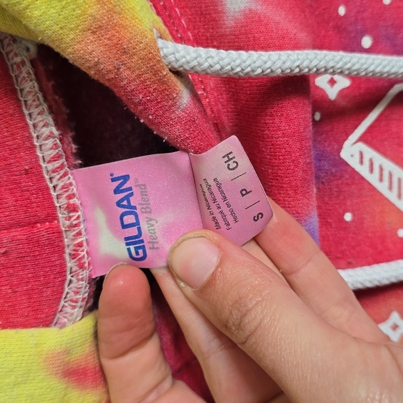 Tie-Dye Hoodie with Mile Higher Podcast Logo - Picture 2 of 2